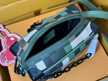 ミニソフトトランク グリーン ダモフラージュ コーティングキャンバス M24581 – LW234