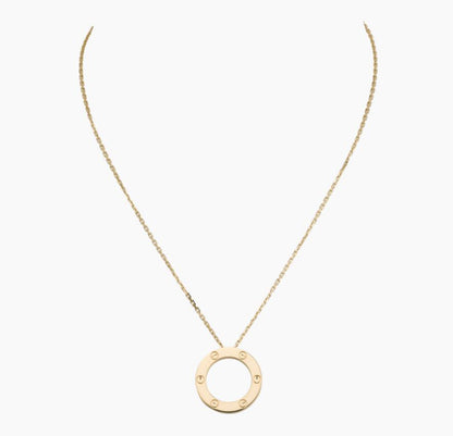 ラブネックレス、ダイヤモンド2個