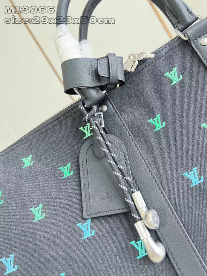 キーポル バンドリエール 50 バッグ ブラック ブラゾン デニム M13966 – LW352