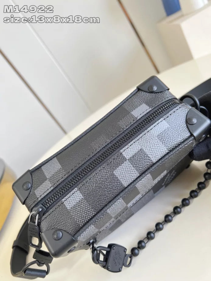 ミニ ソフトトランクバッグ ブラック ダモフラージュ ブラックキャンバス M14922 – LW415