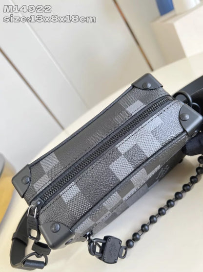 ミニ ソフトトランクバッグ ブラック ダモフラージュ ブラックキャンバス M14922 – LW415