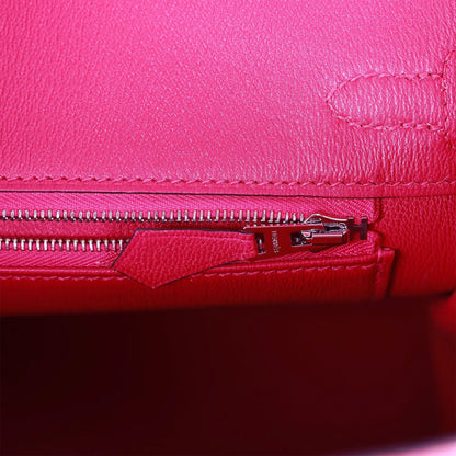 エルメス バーキン 25 ローズメキシコ シャイニー ポロサス クロコダイル パラジウム金具