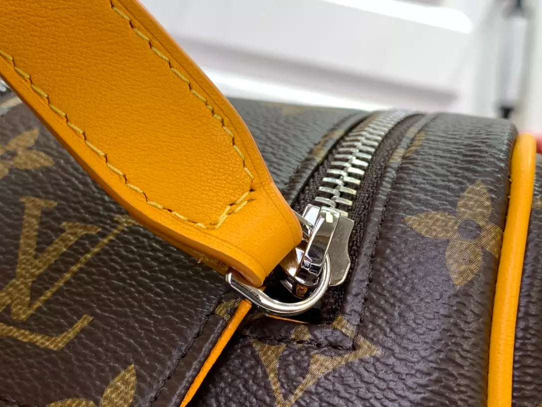 ルイ・ヴィトン ドップキット ボルネオイエロー モノグラム・マカサー キャンバス バッグ – LW145