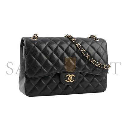 シャネル キャビア キルティング ジャンボ クラシック ダブルフラップバッグ 1256173 (30*20*10cm)