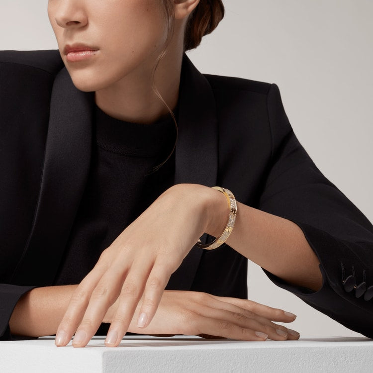 ラブブレスレット、ダイヤモンドパヴェ