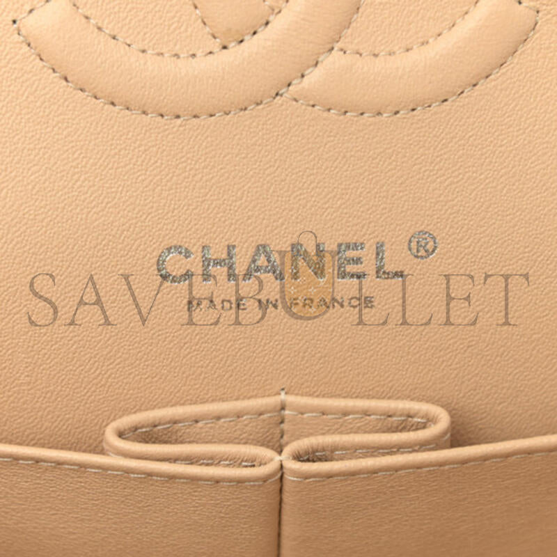 シャネル キャビア キルティング ミディアム ダブルフラップ 1119069 (25*15*7cm)