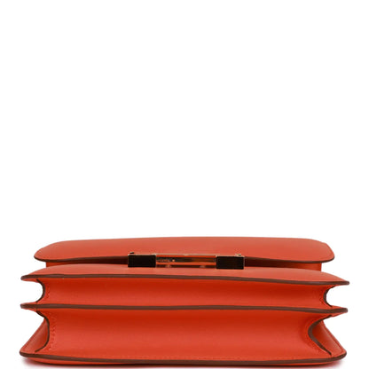 エルメス コンスタンス 18 オレンジスイフト ゴールド金具