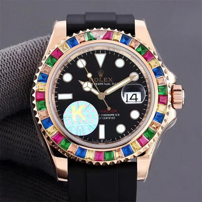 ロレックス ヨットマスター40 116695SATS ブラック(黒) キャンディー 18KRG