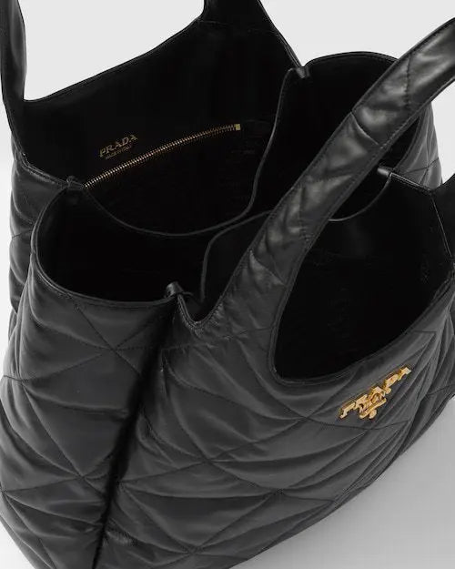 ★PRADA直営店★トップステッチ ラージ レザー トートバッグ