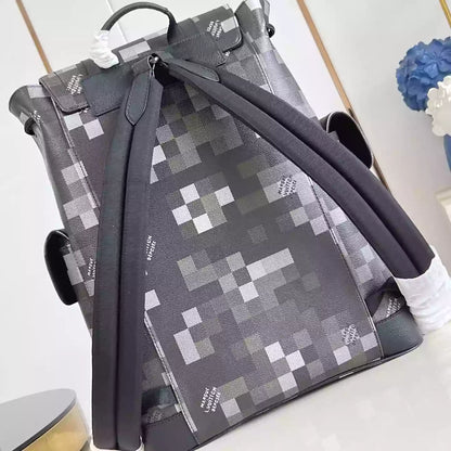 クリストファー MM バックパック ブラック ダモフラージュ ブラック キャンバス M14952 – LW334