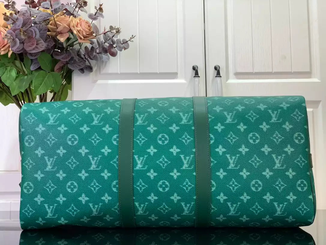 ルイ・ヴィトン キーポル・バンドリエール 50 バッグ グリーン – LW174