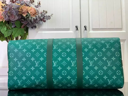 ルイ・ヴィトン キーポル・バンドリエール 50 バッグ グリーン – LW174