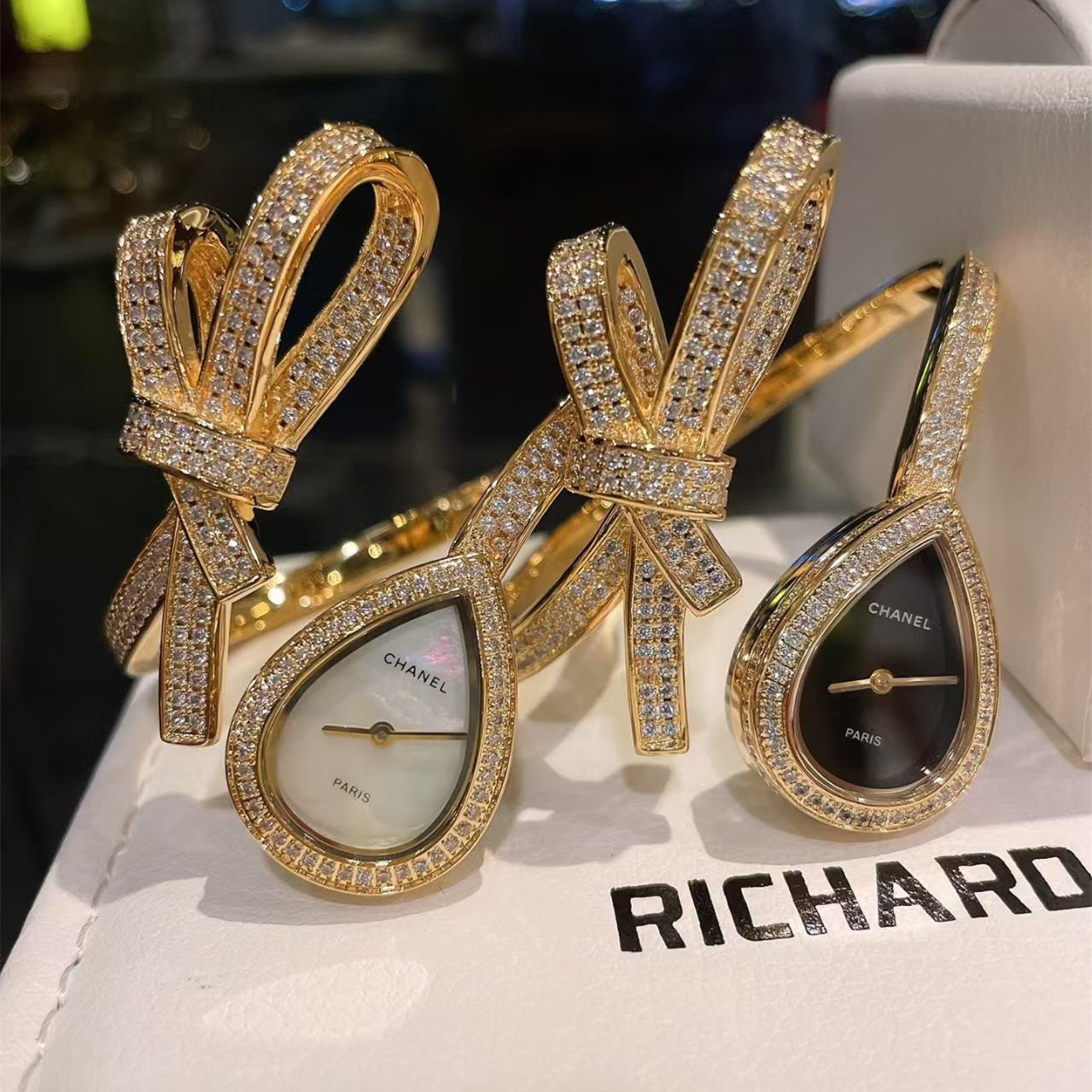 シャネル ボウ ダイヤモンド レディース ウォッチ