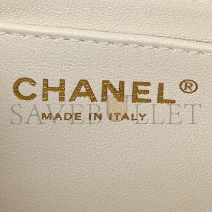 シャネル マスターラムスキン キルティング ミニクリスタル トップハンドル フラップ AS4140 (18×11.5×6.5cm)
