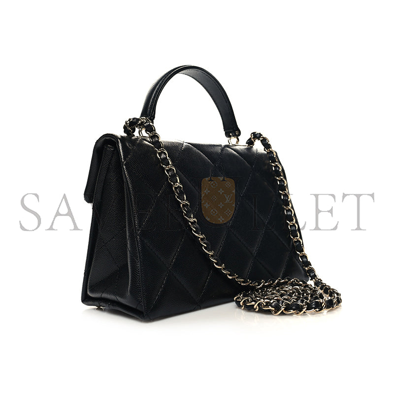 シャネル マスターキャビア キルティング ミニ レトロ ツイスト トップハンドル AS4711 (21*13*10cm)