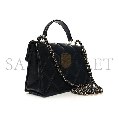 シャネル マスターキャビア キルティング ミニ レトロ ツイスト トップハンドル AS4711 (21*13*10cm)