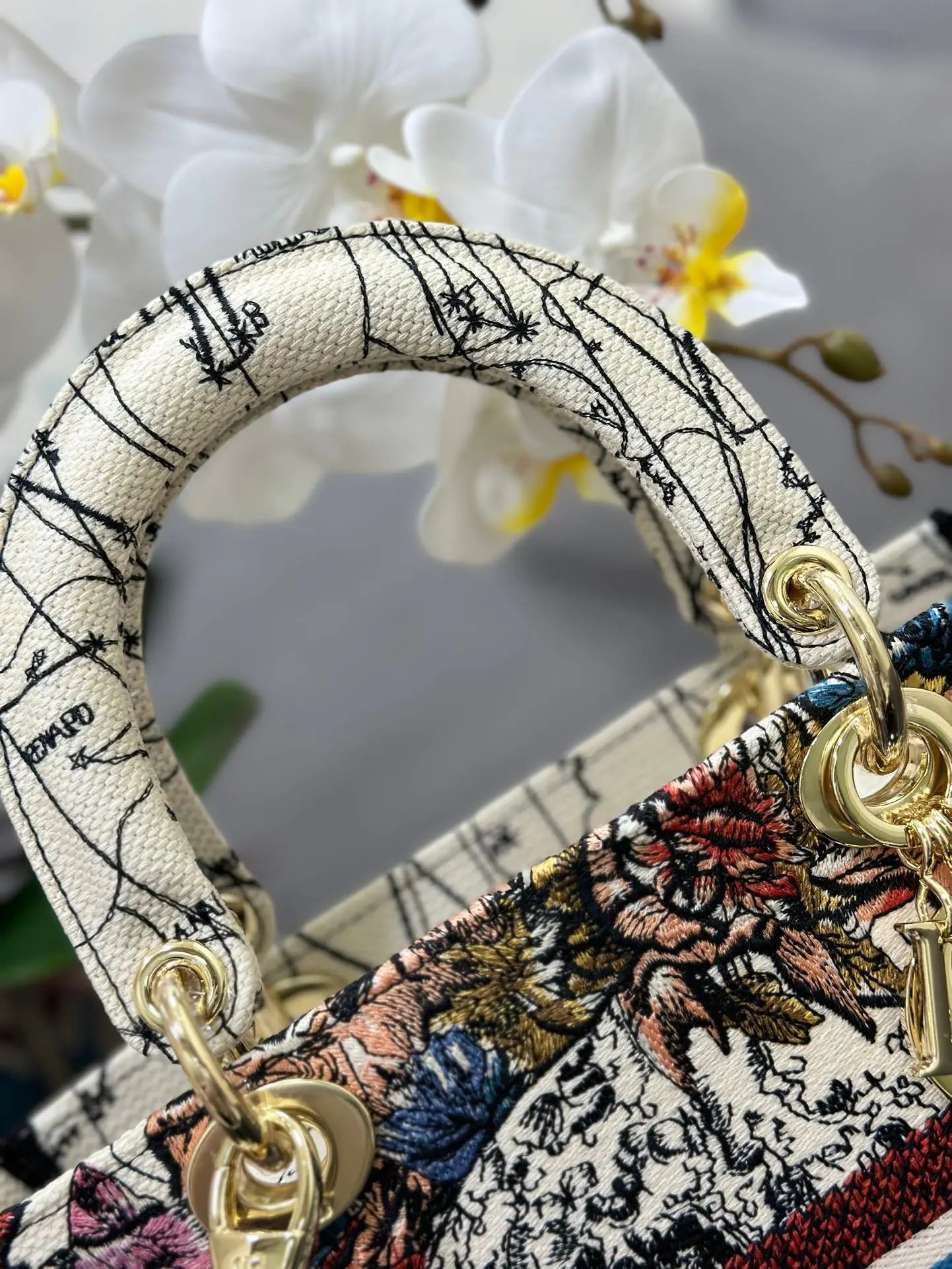 クリスチャン ディオール ミディアム レディ D ライト バッグ