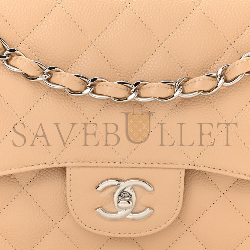シャネル キャビア キルティング ジャンボ ダブルフラップ 1153723 (30*19*9cm)