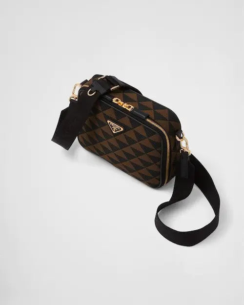 ★PRADA直営店★エンブロイダリー ファブリックバッグ