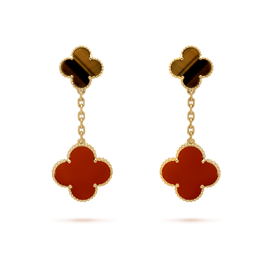 ヴァン クリーフ＆アーペルの新作「マジック アルハンブラ」イヤリング（2つのパターン）