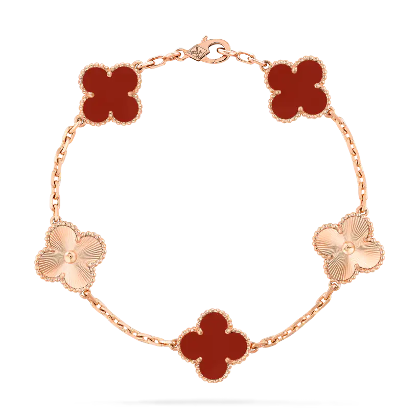 ヴァン クリーフ＆アーペルの5つのテーマパターンを備えたヴィンテージ アルハンブラ ブレスレットの新着