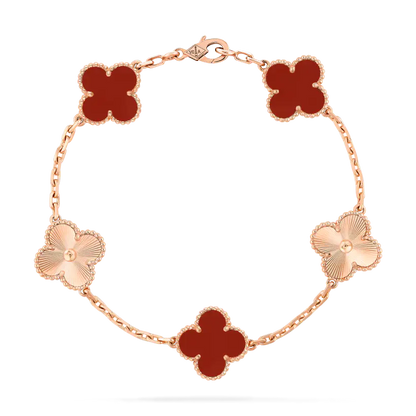 ヴァン クリーフ＆アーペルの5つのテーマパターンを備えたヴィンテージ アルハンブラ ブレスレットの新着