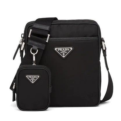 PRADA ☆ナイロンxサフィアーノレザー クロスボディバッグ