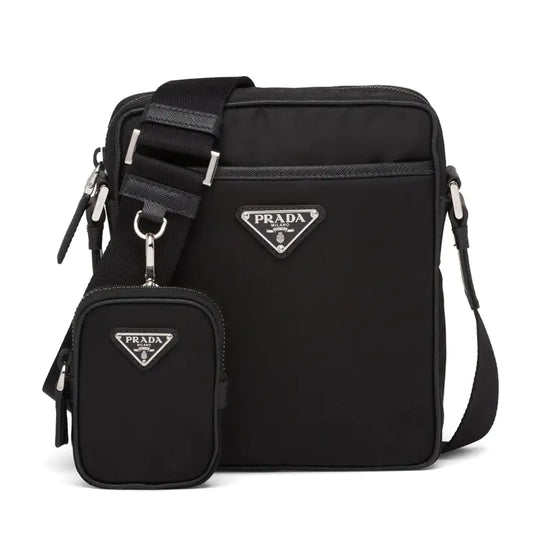 PRADA ☆ナイロンxサフィアーノレザー クロスボディバッグ