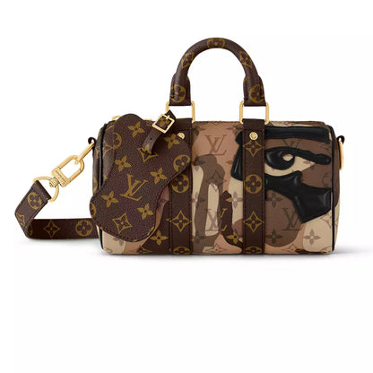 キーポル バンドリエール 25 バッグ ブラウン M46678 – LW254