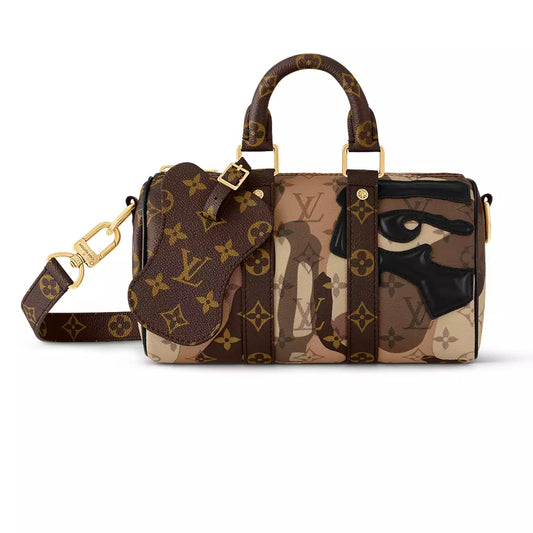 キーポル バンドリエール 25 バッグ ブラウン M46678 – LW254