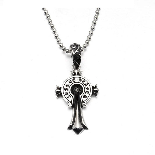 Chrome Hearts クロムハーツ バッジクロスネックレス 65cm