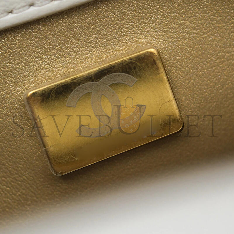 シャネル マスター ダブルパール アジャスタブルチェーン フラップバッグ AS4861 (20.5×13×6.5cm)