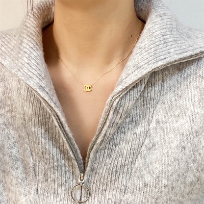 シャネル ダブルC ファインネックレス