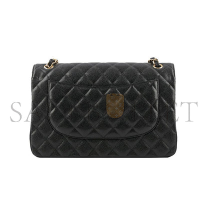 シャネル キャビア キルティング ジャンボ クラシック ダブルフラップバッグ 1256173 (30*20*10cm)