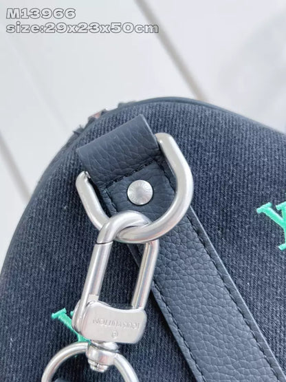 キーポル バンドリエール 50 バッグ ブラック ブラゾン デニム M13966 – LW352