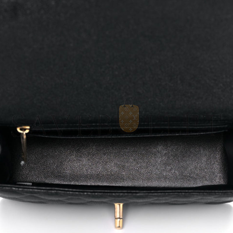 シャネル マスター キャビア キルティング ミニ トップハンドル フラップ 1104674 (20*12*7cm)