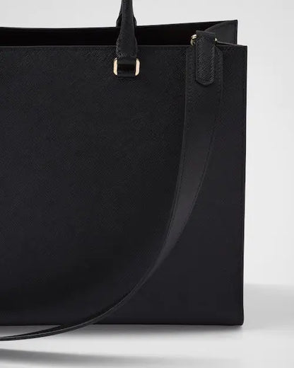 ★PRADA直営店★ラージ サフィアーノ レザー ハンドバッグ