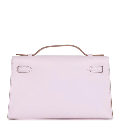 エルメス ケリー ポシェット モーヴ ペールスイフト パラジウム金具