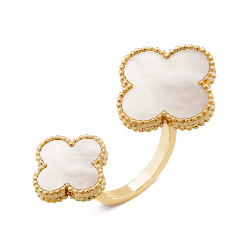 ヴァン クリーフ＆アーペルのマジック アルハンブラ インターフィンガー リングの新着