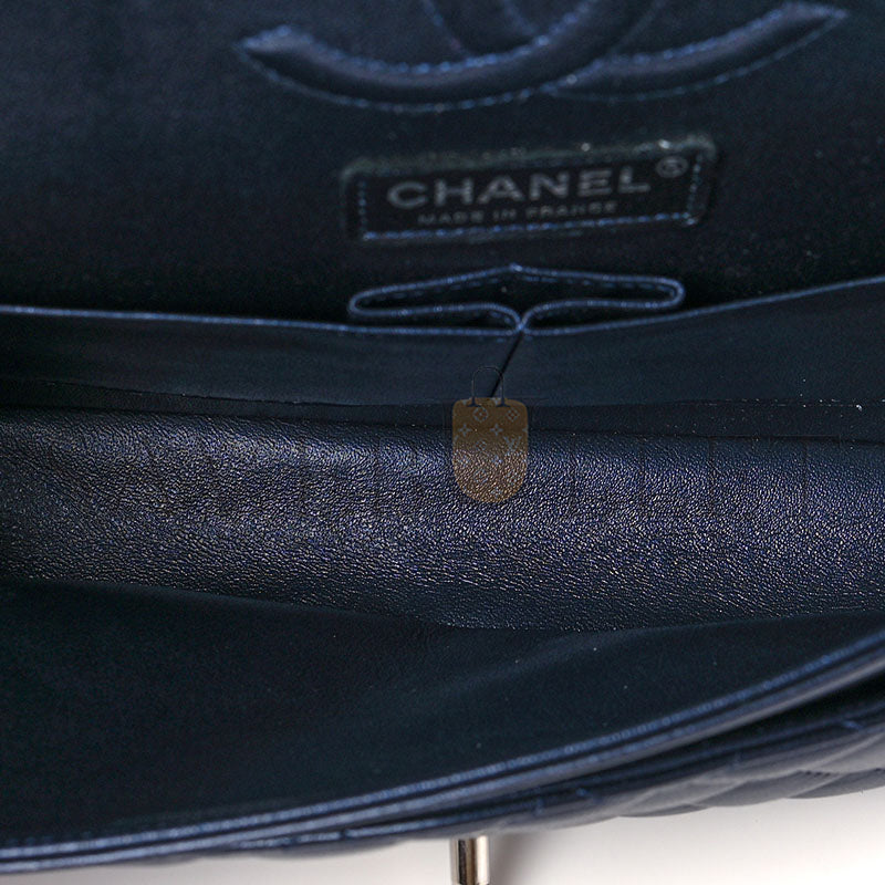 シャネル イリデッセントカーフスキン キルティング ミディアム ダブルフラップ 1165123 (25*15*6cm)