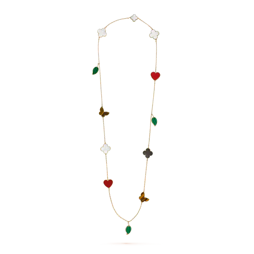 ヴァン クリーフ＆アーペルのラッキー アルハンブラ ロングネックレス（12種類の模様）の新着商品