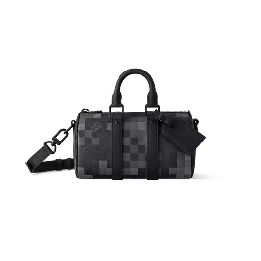 キーポル バンドリエール 25 バッグ ブラック ダモフラージュ ブラック キャンバス M14919 – LW413