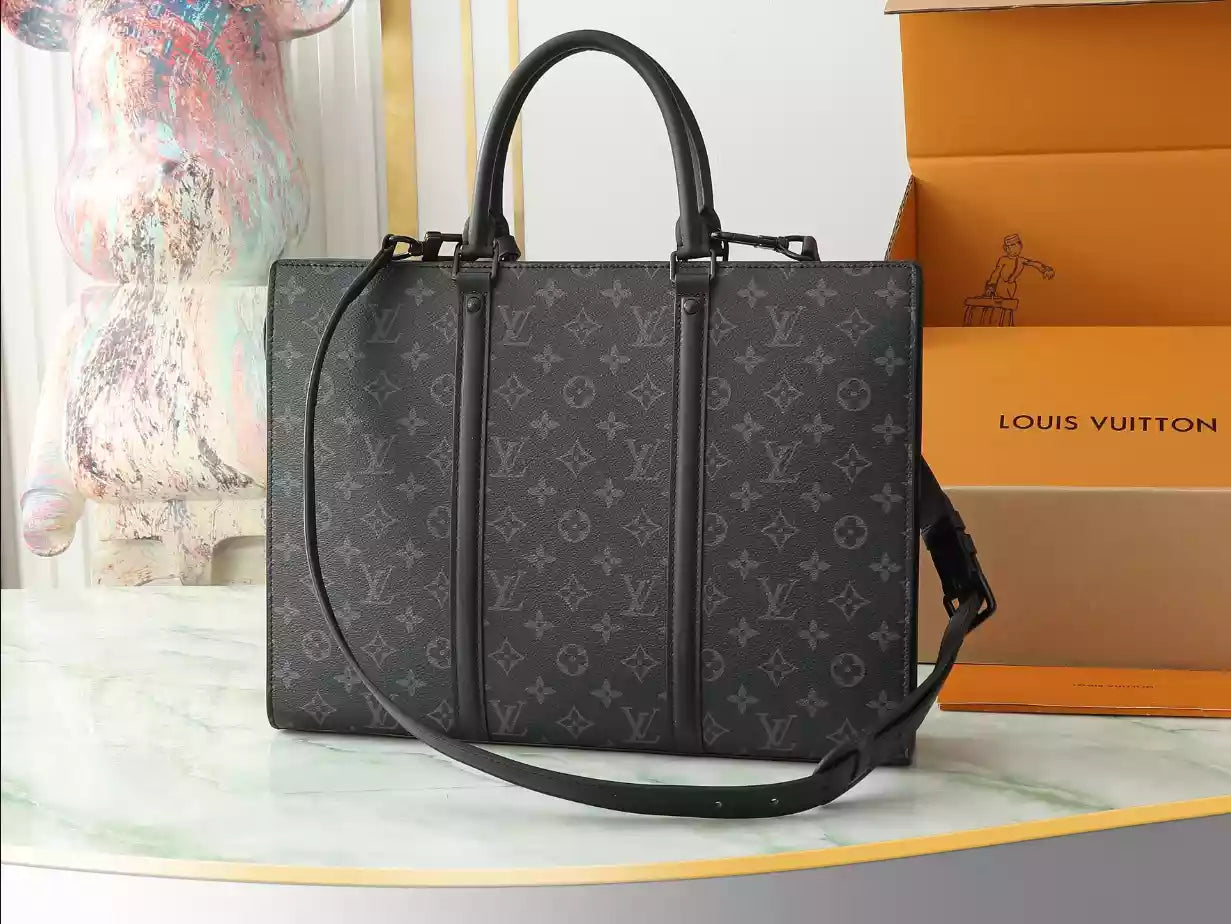 サック プラット 24H ブラック モノグラム エクリプス キャンバス M47059 – LW207