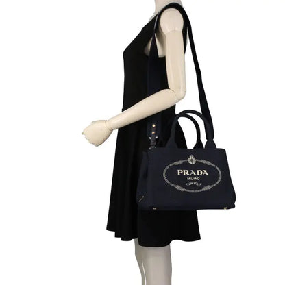 PRADA コットンキャンバス 2WAYトートバッグ