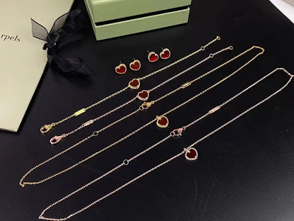 ヴァン クリーフ＆アーペルのカーネリアン ブレスレット/イヤリング