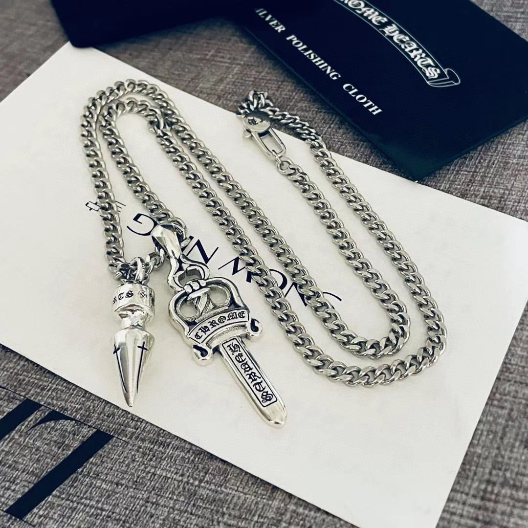 【Chrome Hearts】ネックレス、新しいネックレス万能シンプルファッションオーナメント 男女兼用
