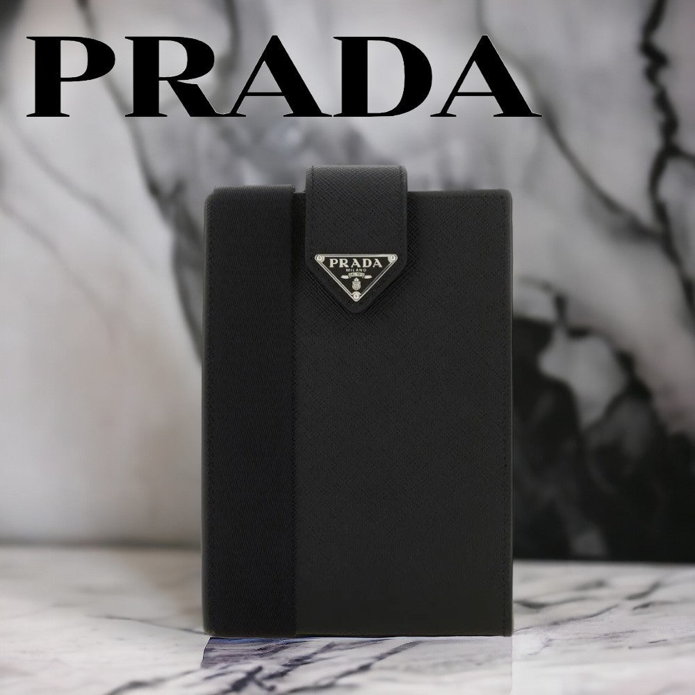 【プラダ】レザー スマホ ケース