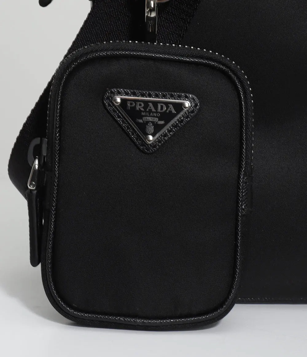 PRADA ☆ナイロンxサフィアーノレザー クロスボディバッグ